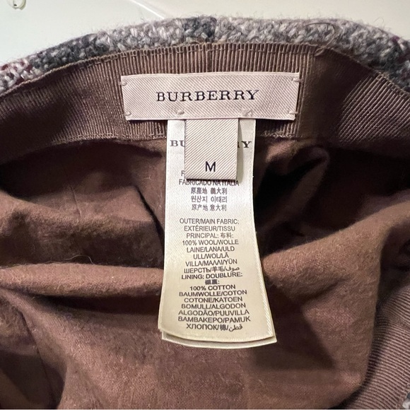 Burberry 100% wool check cap - Picture 4 of 5